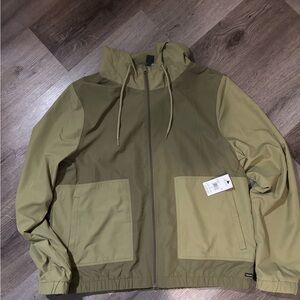 RVCA Two-Tone Green Windbreaker Jacket